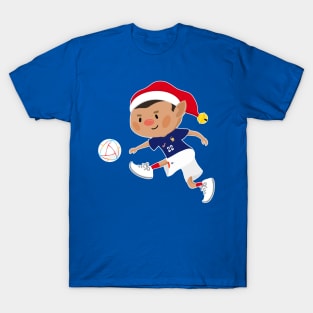 France football Christmas elf. Football World Cup soccer T-Shirt T-Shirt